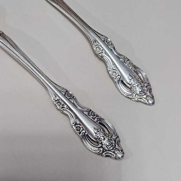 2pc Oneida Silver Artistry Solid Gravy Ladle & Meat Fork Serving Set 1965 - Picture 5 of 8